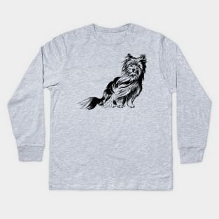 Yorkie Kids Long Sleeve T-Shirt